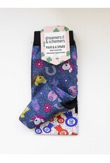 Dreamers and Schemers Socks Pair and a Spare Youth