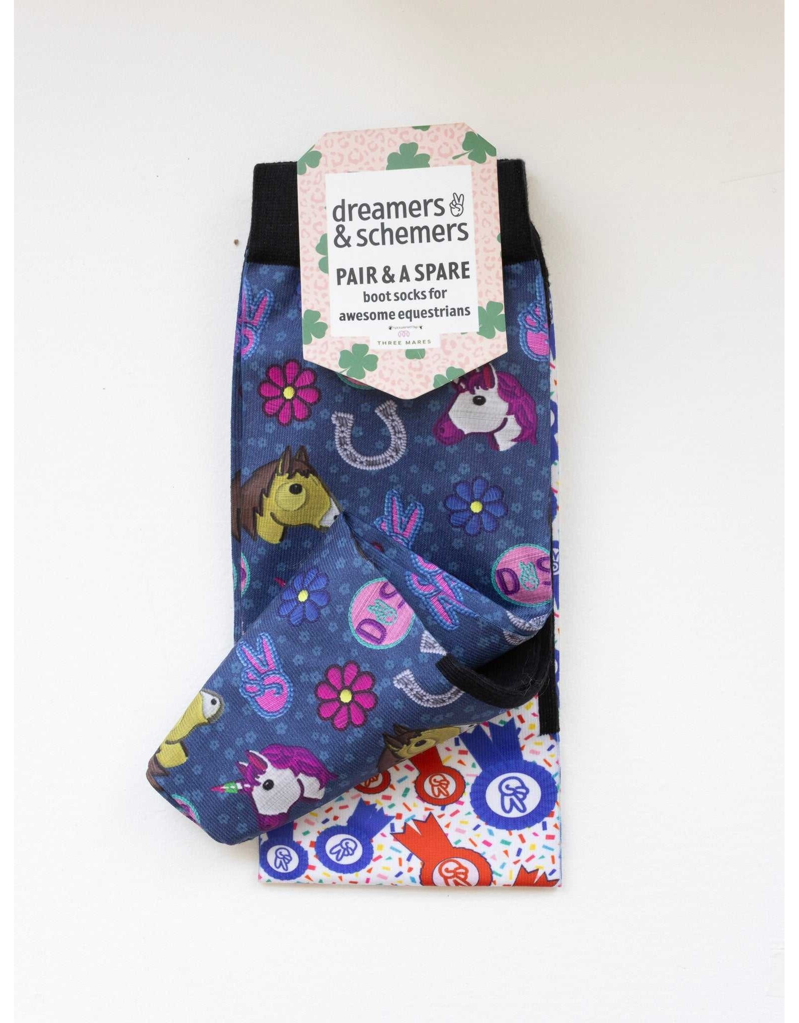 Dreamers and Schemers Socks Pair and a Spare Youth