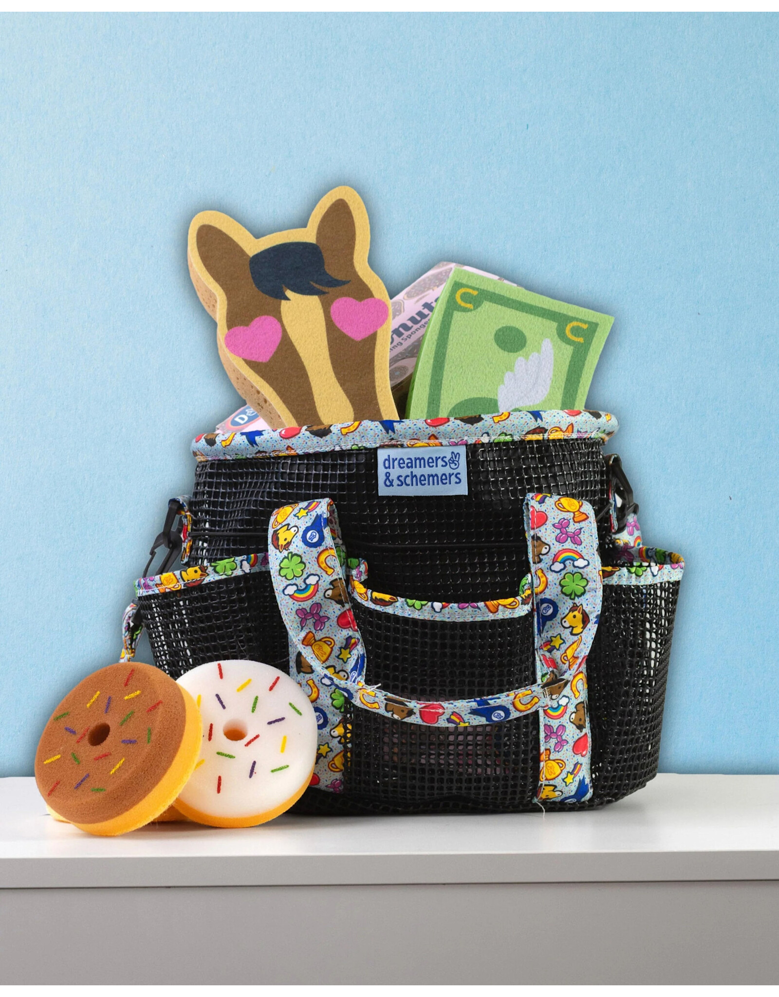 Dreamers and Schemers Feeling Stable Grooming Tote