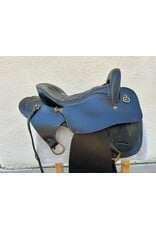 Tucker Style Endurance Saddle  16.5" Seat, Gaited FQ with Cross Fire Rigging