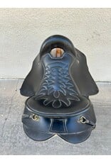 Tucker Style Endurance Saddle  16.5" Seat, Gaited FQ with Cross Fire Rigging