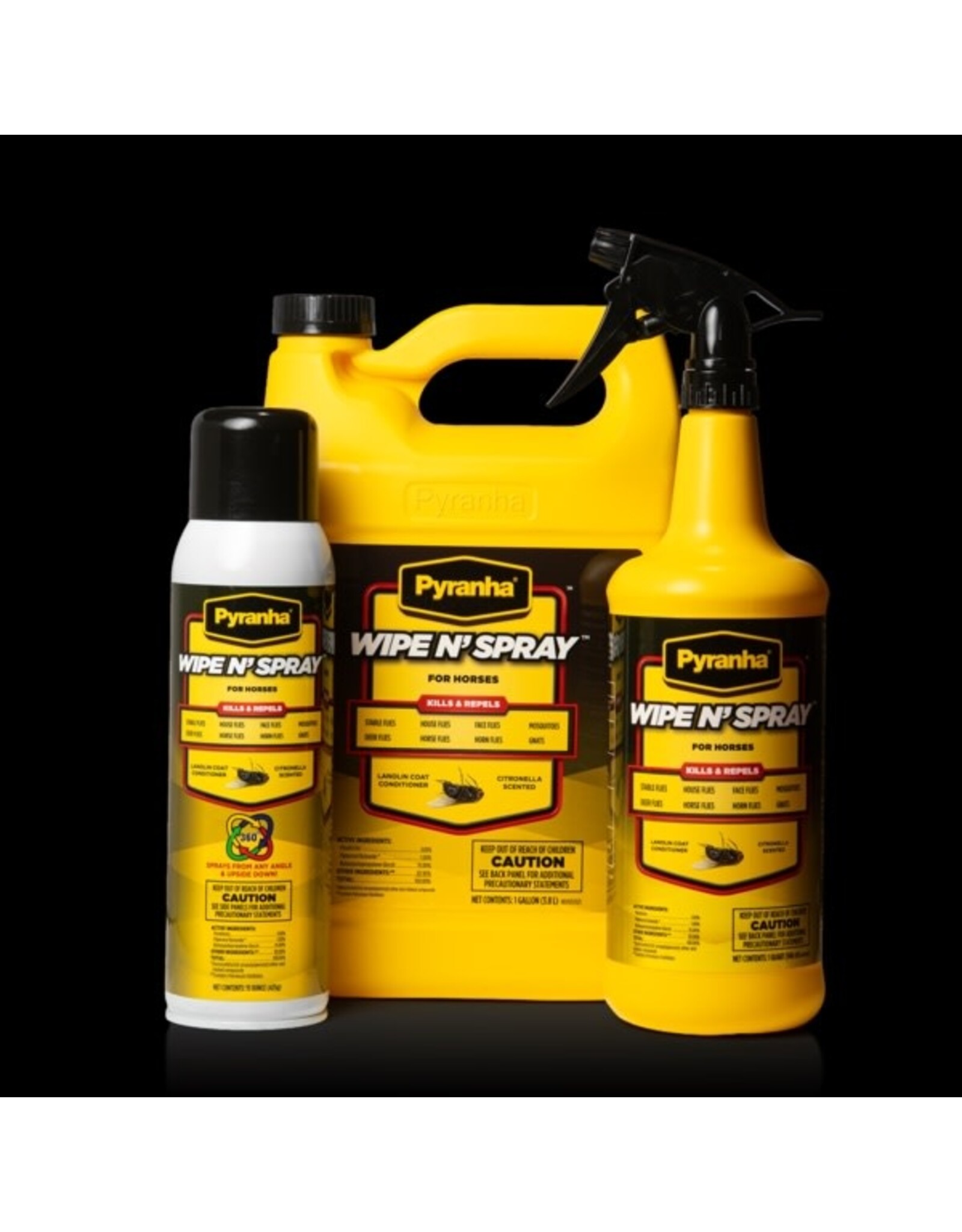 Pyranha Wipe N' Spray Fly Spray