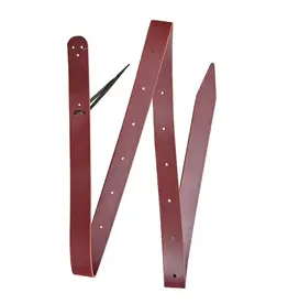 Berlin Custom Leather Burgundy Latigo Leather Saddle Tie 1 3/4 " X 7 '   L907