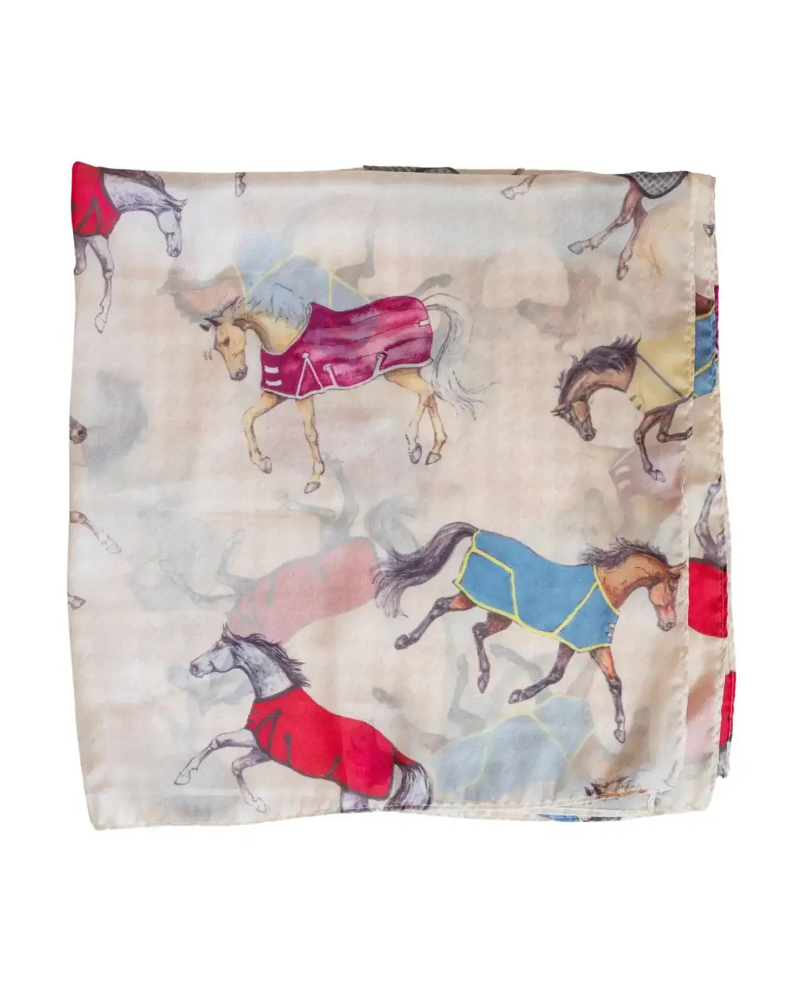 Horses in Blankets Scarf