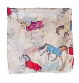 Horses in Blankets Scarf