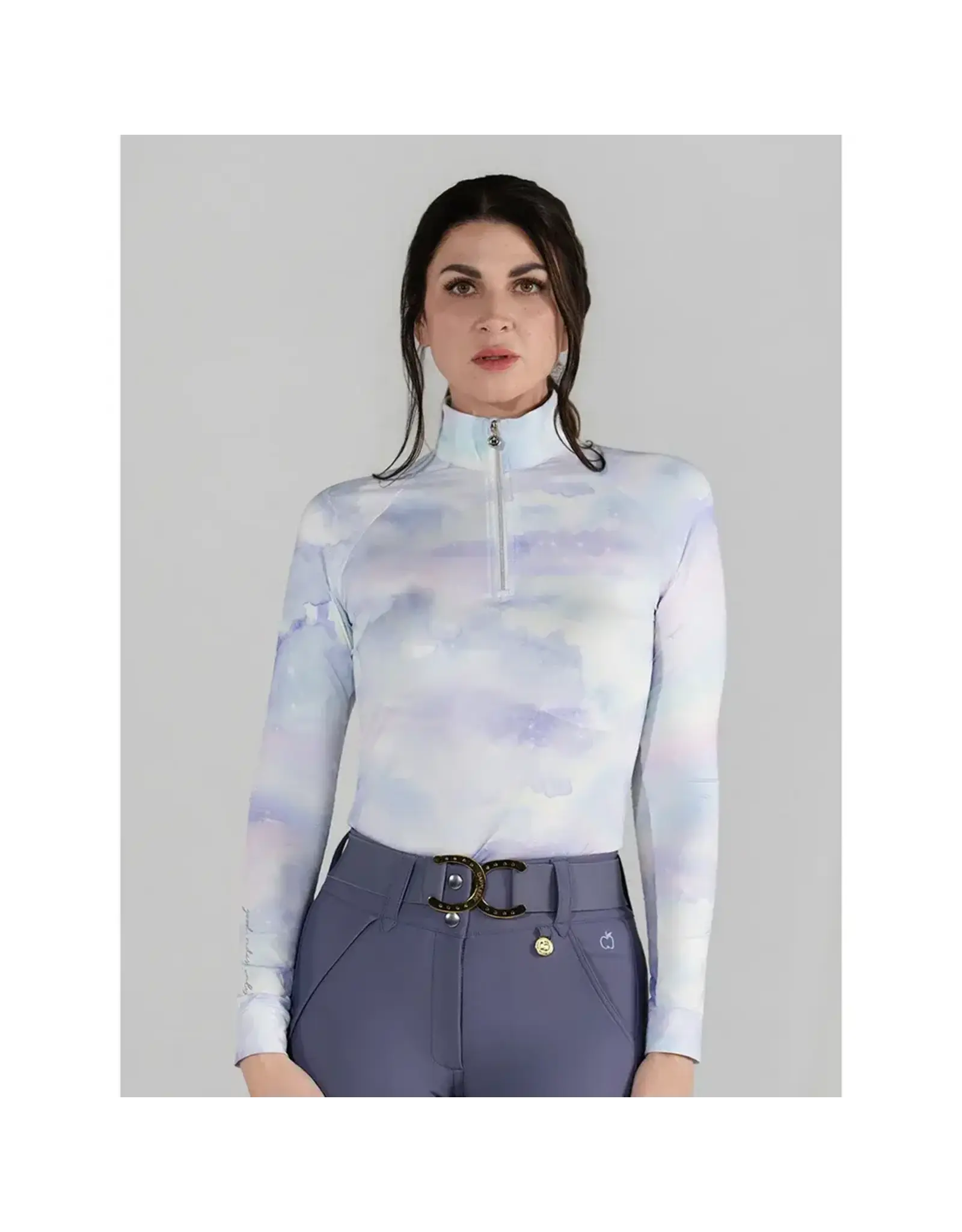 Dapplebay Opalite Skies 1/4 Zip LS Riding Top