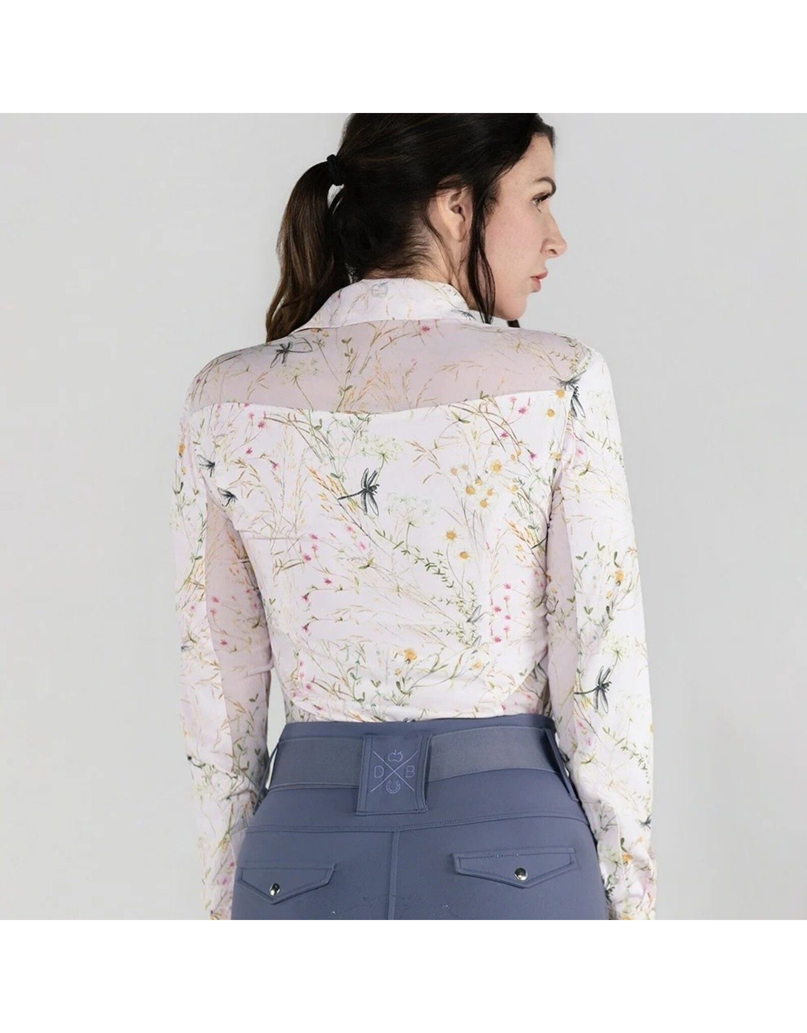 Dapplebay Dragonfly Meadow Western Riding Top Light Pink