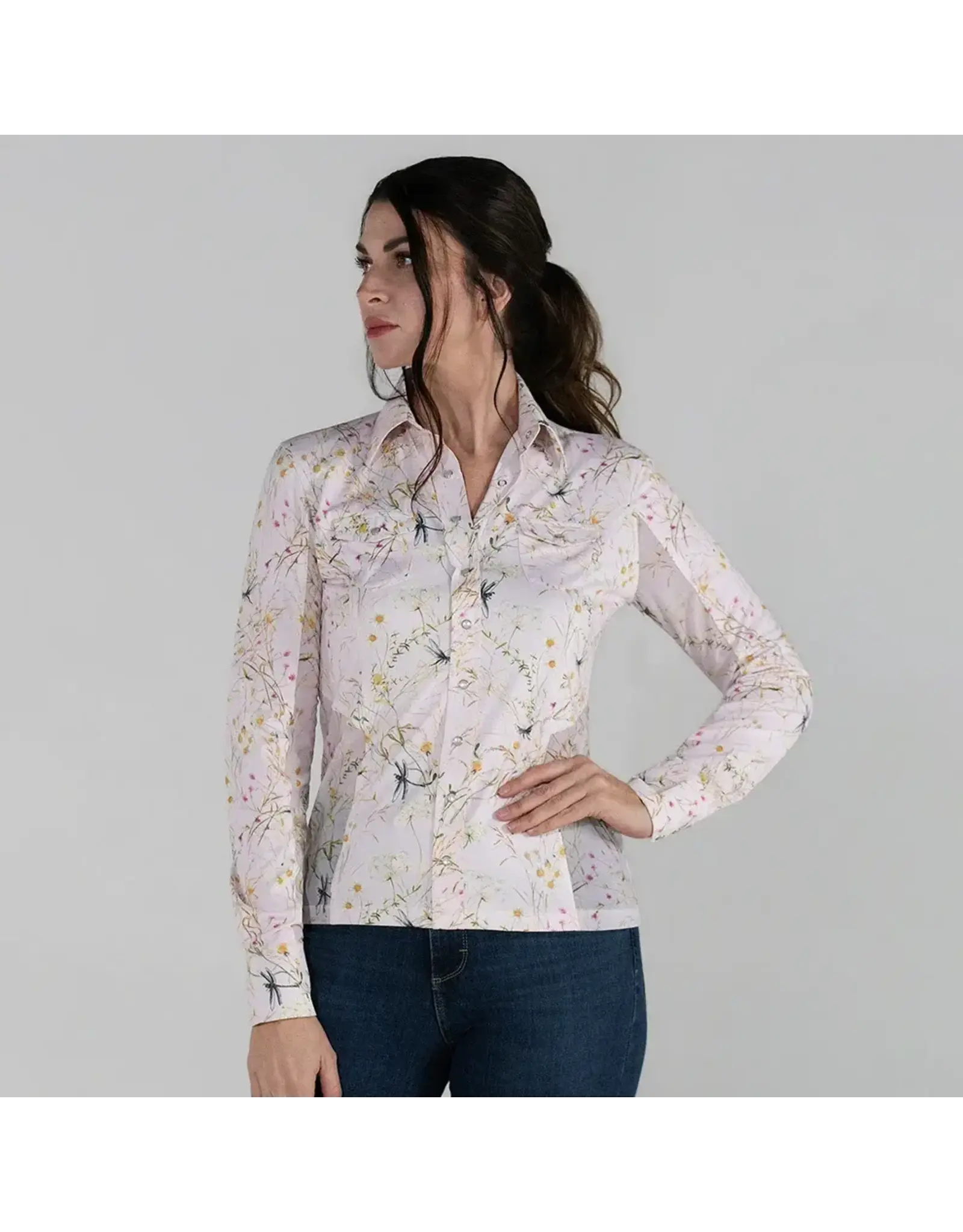 Dapplebay Dragonfly Meadow Western Riding Top Light Pink