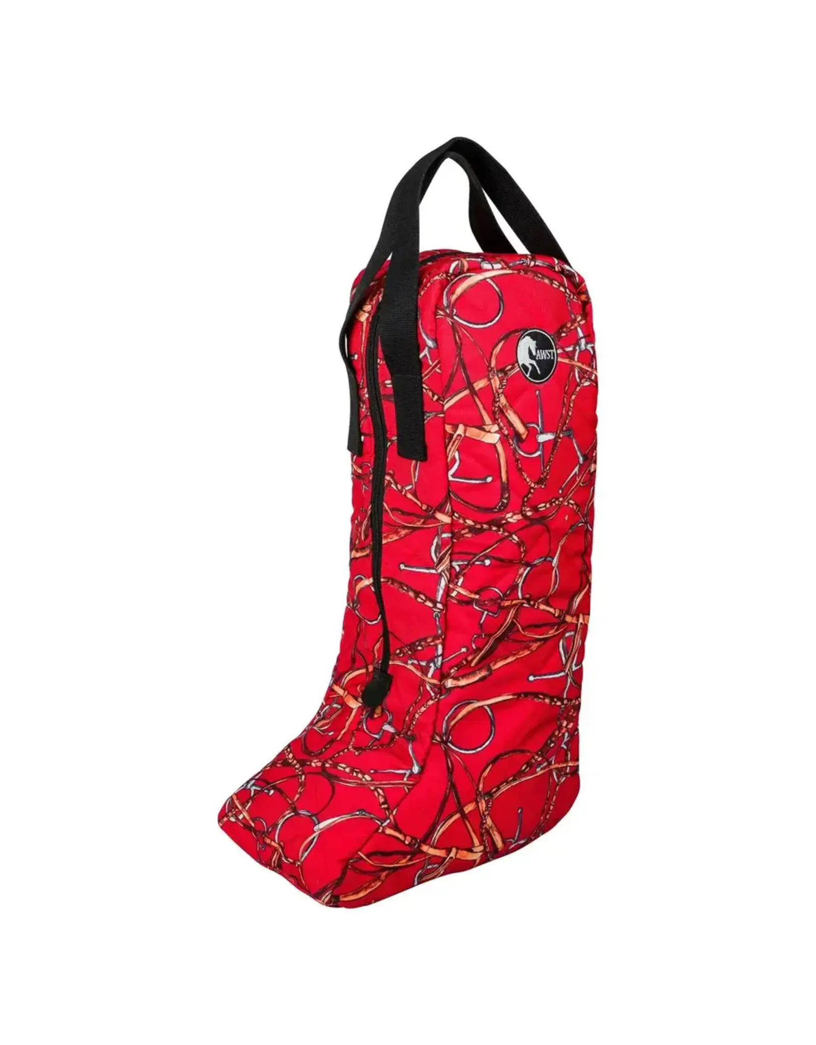 AWST International Snaffle Bit Bridles Boot Bag Red