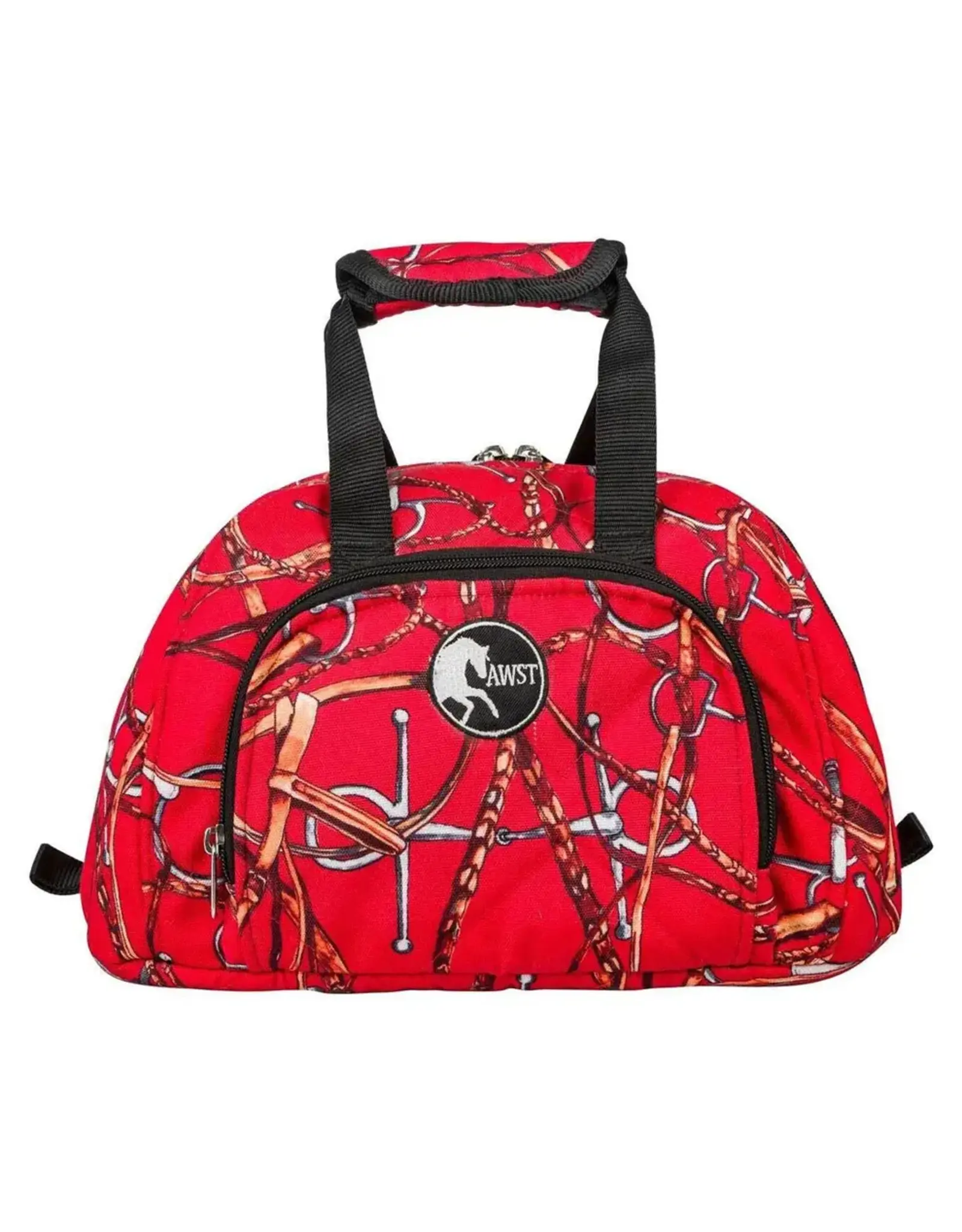 AWST International Snaffle Bit Bridles Helmet Bag Red