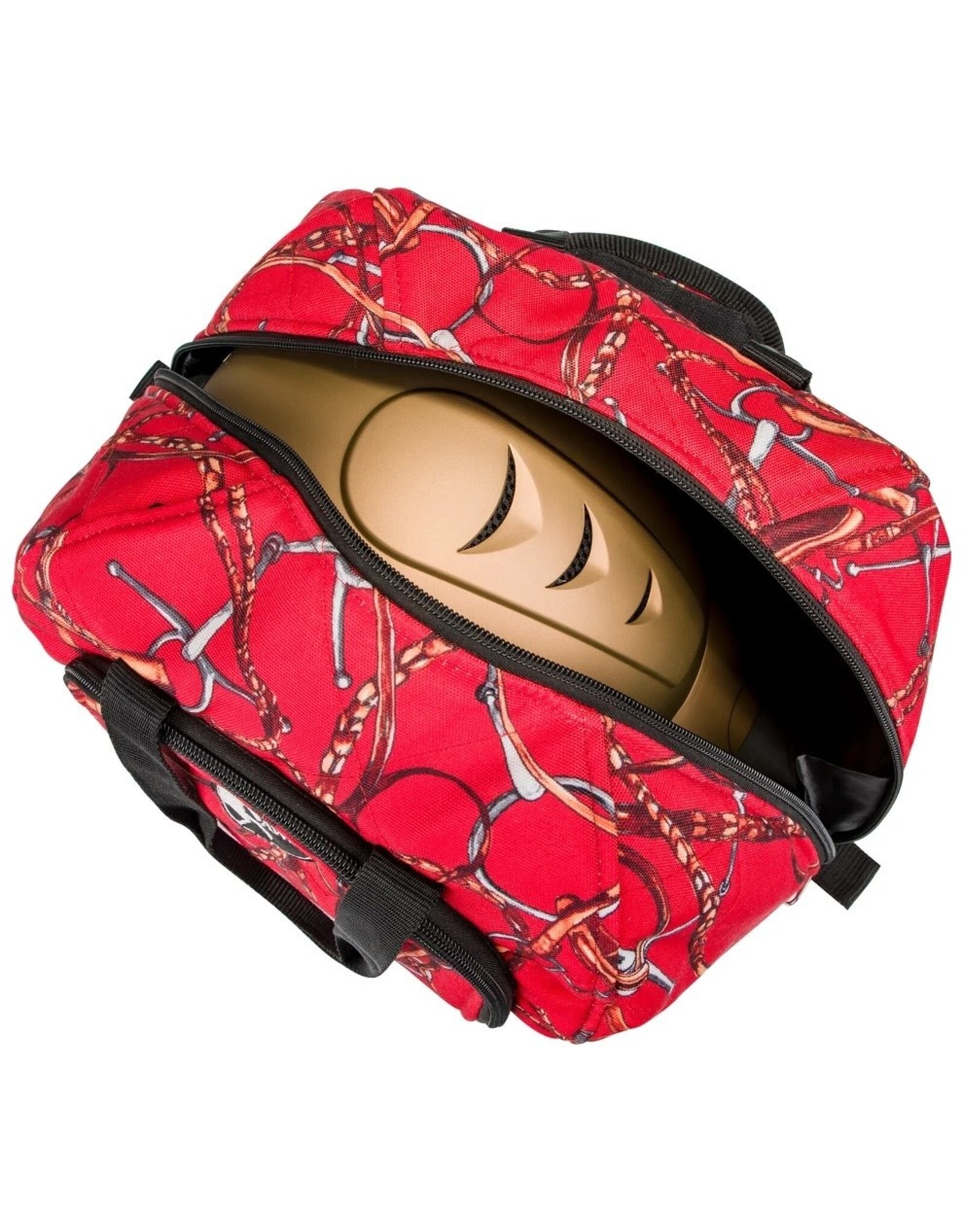 AWST International Snaffle Bit Bridles Helmet Bag Red