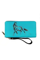 Quarter Horse Wallet Turquoise