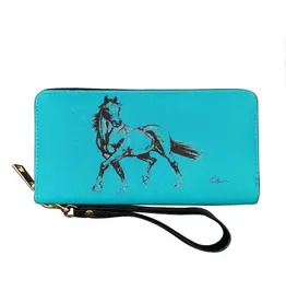 Quarter Horse Wallet Turquoise