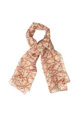 AWST International Lila Snaffle Bridles Scarf Beige