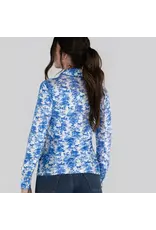 Dapplebay Ladies Equestrian Toile 1/4 Zip LS Riding Top Moonrise