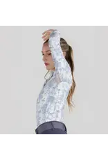 Dapplebay Ladies Equestrian Toile 1/4 Zip LS Riding Top Moonrise