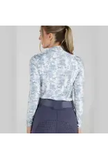 Dapplebay Ladies Equestrian Toile 1/4 Zip LS Riding Top Moonrise