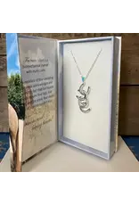 Carol Young Silver Four Horseshoe Necklace