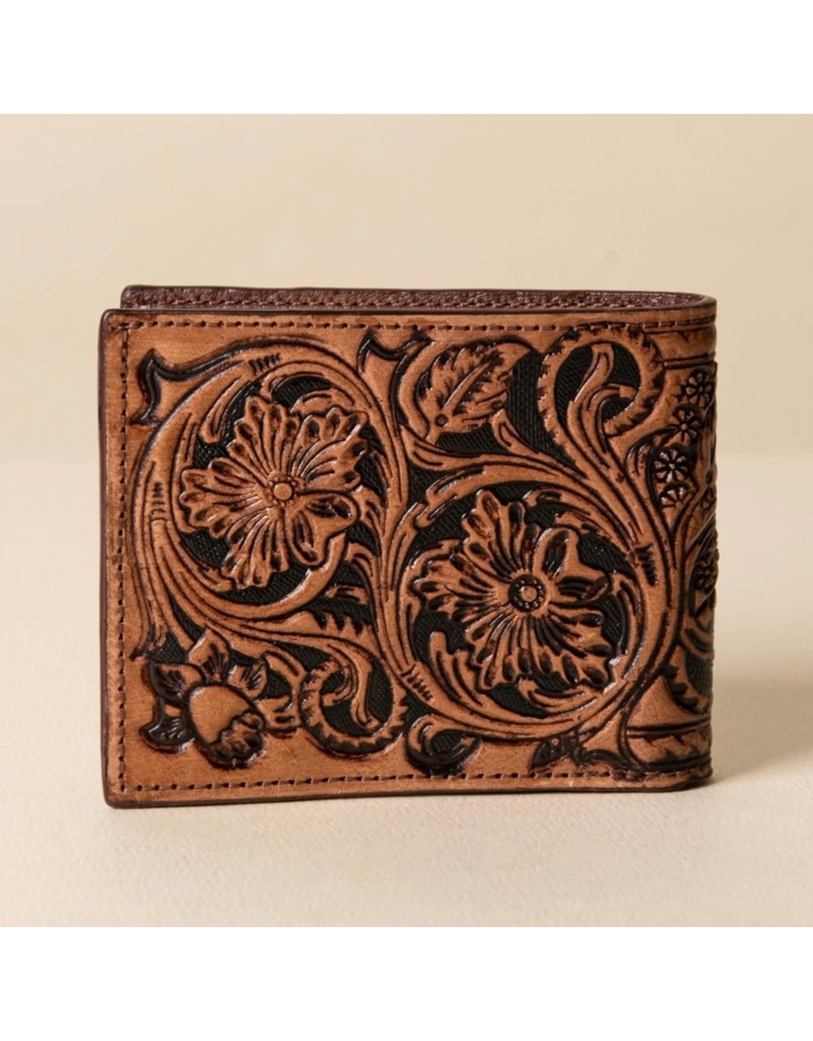 Rebel Ranch Horse Head Tooled Leather Bifold Wallet