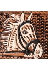 Rebel Ranch Horse Head Tooled Leather Bifold Wallet
