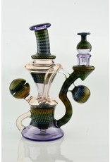 Steve Sizelove Steve Sizelove Dual Uptake Klein recycler with opal coin with matching carb cap