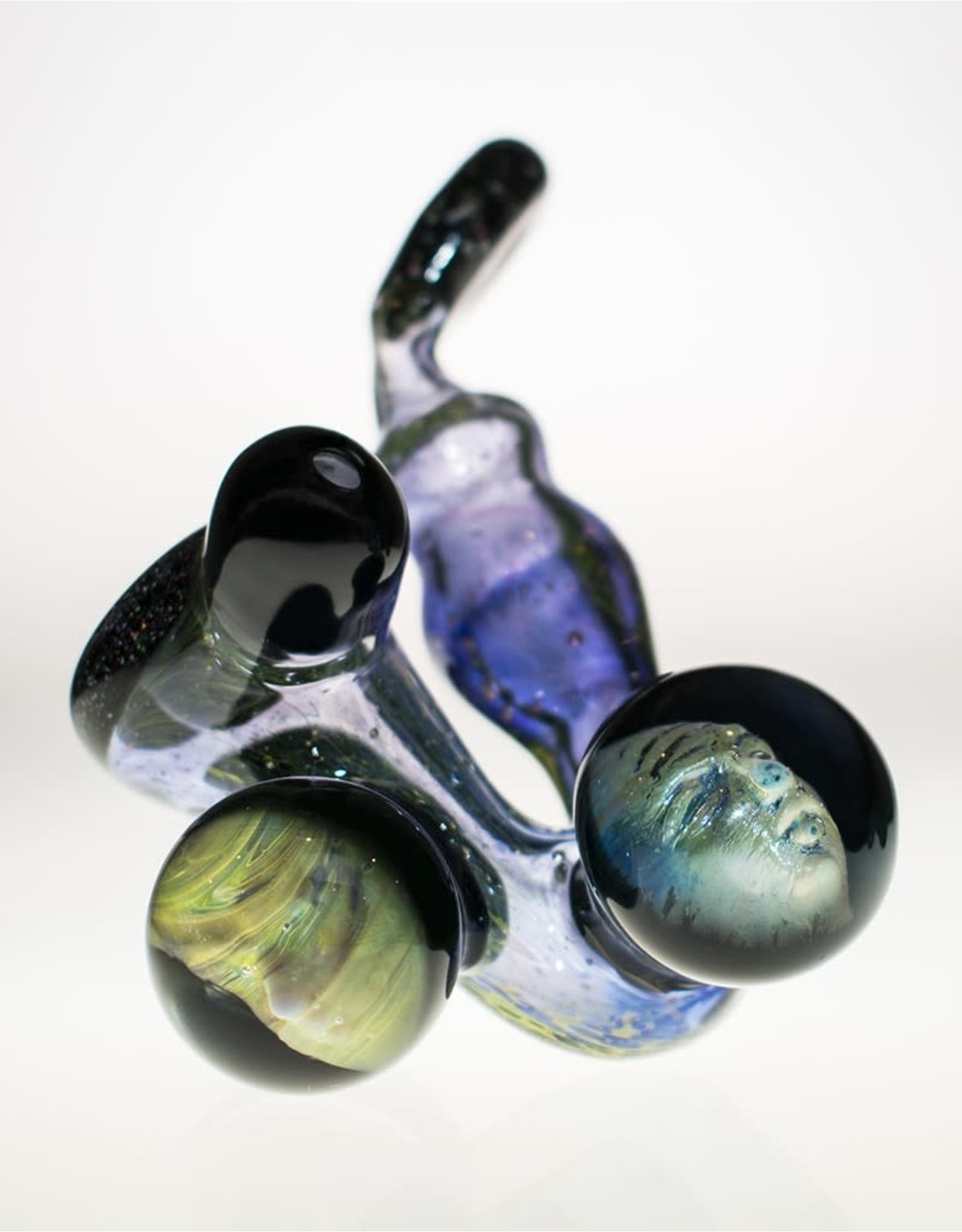 Rex Glass Sherlock with crushed opal and face marbles