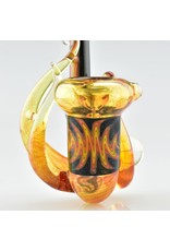 fire and black sherlock with yellow dicro marble and 3 horns