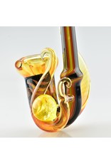 fire and black sherlock with yellow dicro marble and 3 horns