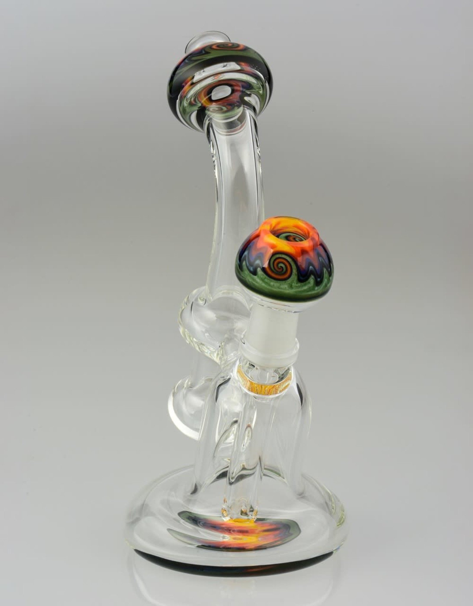 Icke Sherlock Recycler With Worked Reversal Mouthpiece, Bottom and Dome