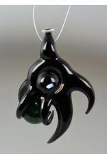 Doshworld Doshworld Black Claw Spinning Green Marble Pendant With Opal