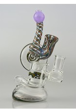 Borosyndicate Clear and Worked Rig With Sherlock Pipe Mouth Piece Denvir