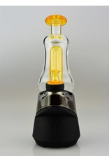 Don Rob glass Don Rob Clear With Orange Dome Perc And Matching Carb Cap Puffco Peak Attachment