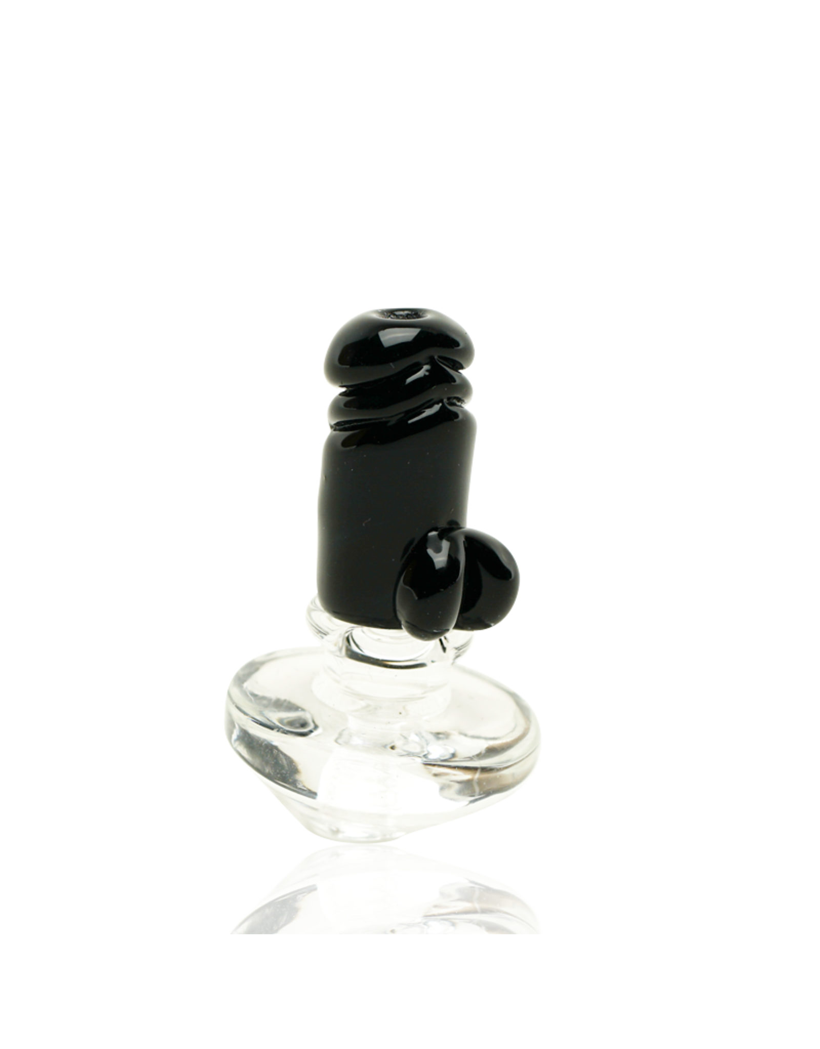 Empire Glass Black Phallus Penis Peak Carb Cap