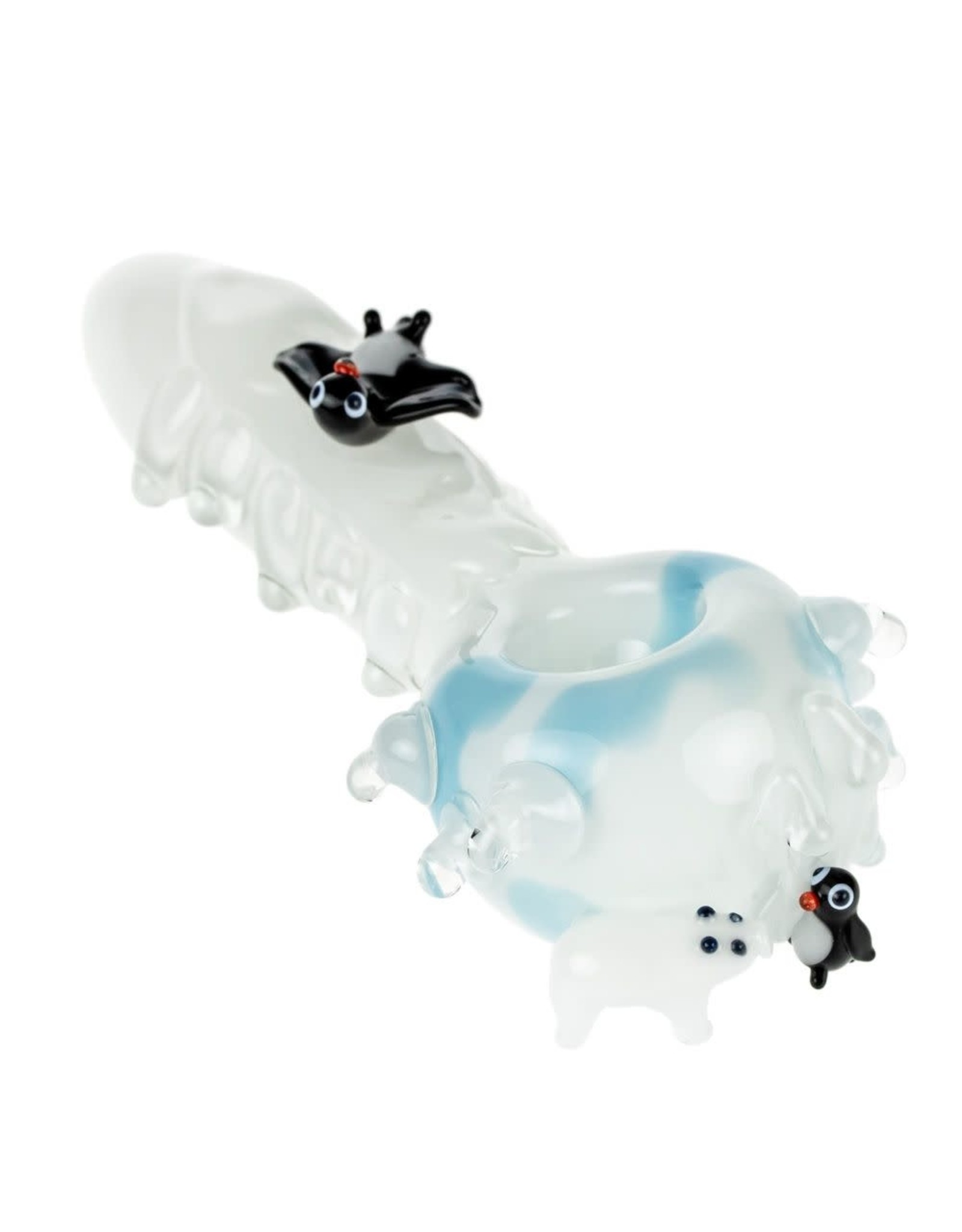 Empire Glass Icy Penguins Small Hand Pipe