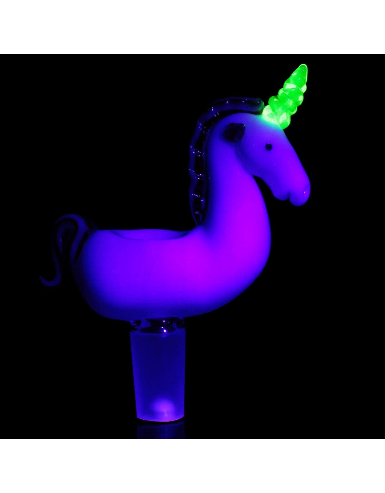 Empire Glass Unicorn With UV Reactive Horn 14mm Bowl