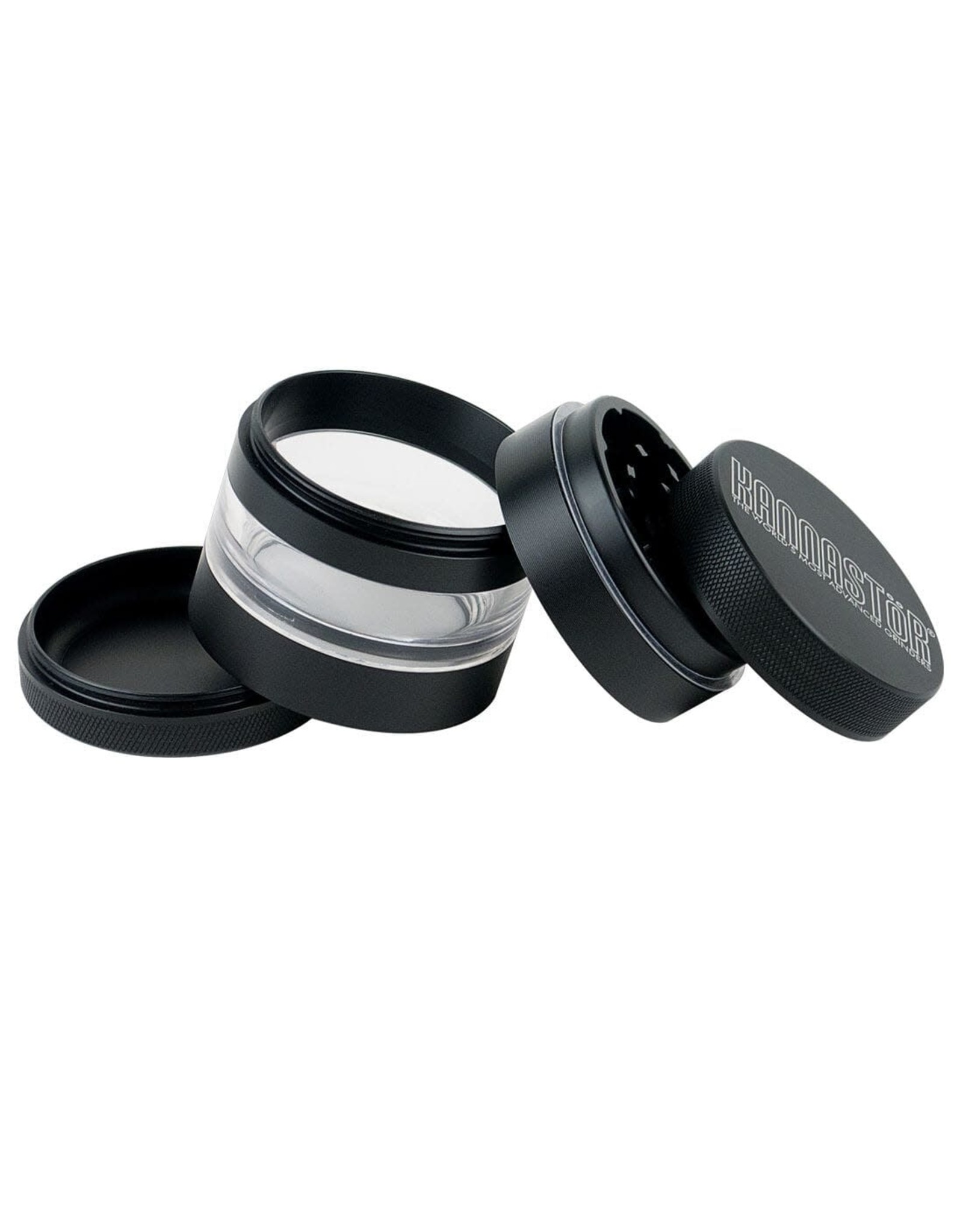 Kannastor Kannastor 4pc Grinder/Jar 2.2" Black