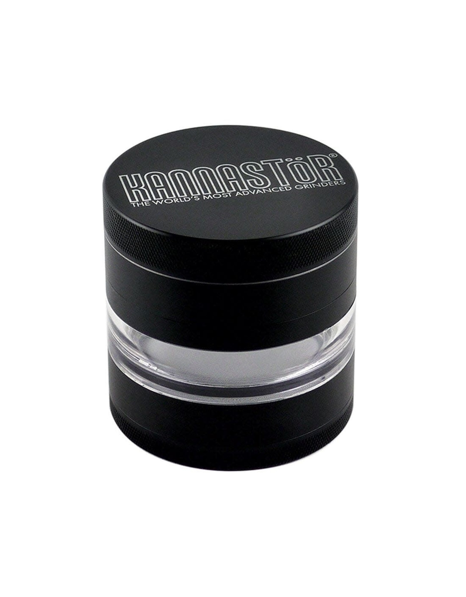 Kannastor Kannastor 4pc Grinder/Jar 2.5" Black