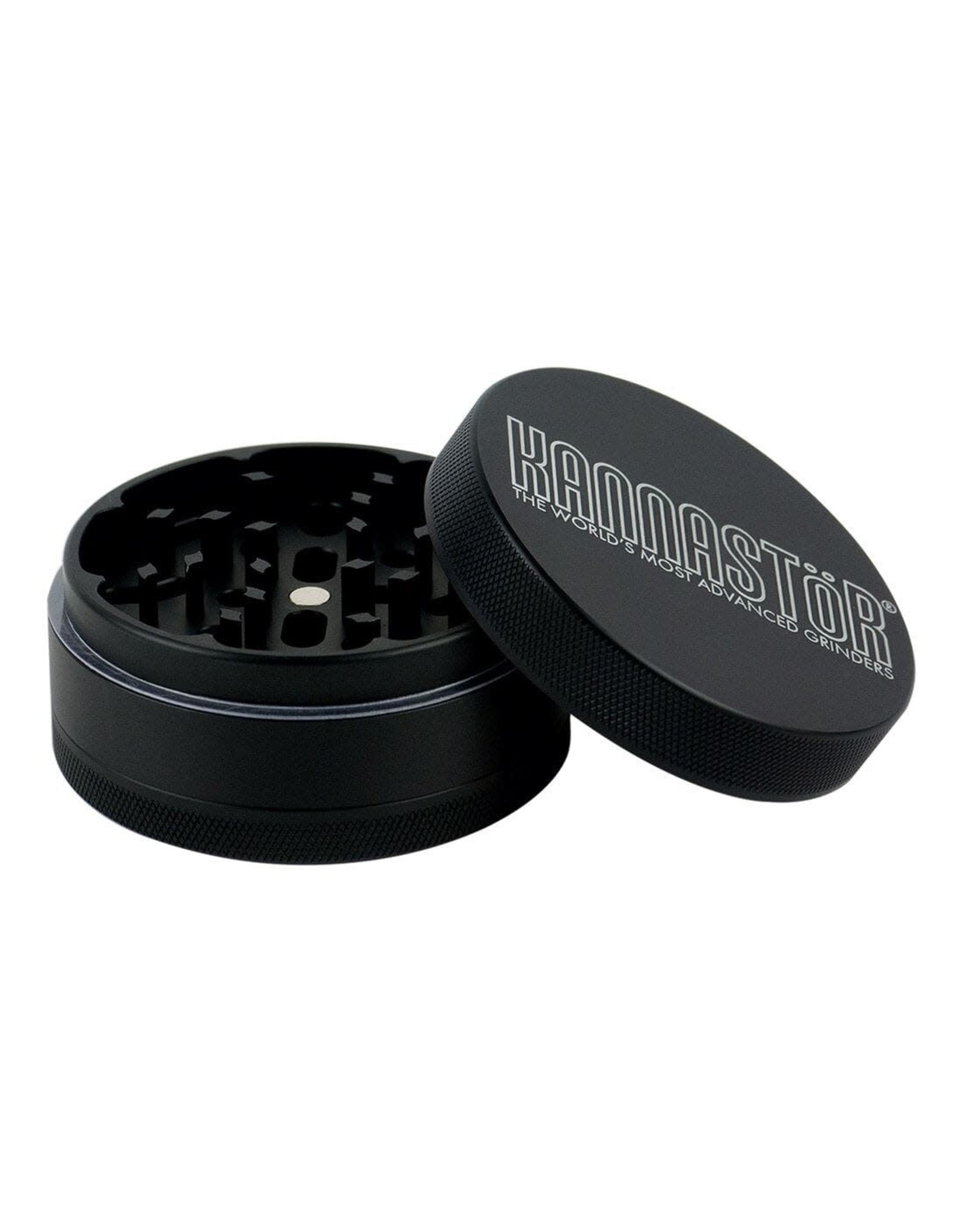 Kannastor Kannastor 4pc Grinder/Jar 2.5" Black