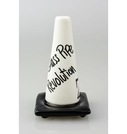 Lord Glass Pipe Revolution Lord x Zach P Collab White Sketch Construction Cone Pipe