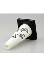 Lord Glass Pipe Revolution Lord x Zach P Collab White Sketch Construction Cone Pipe