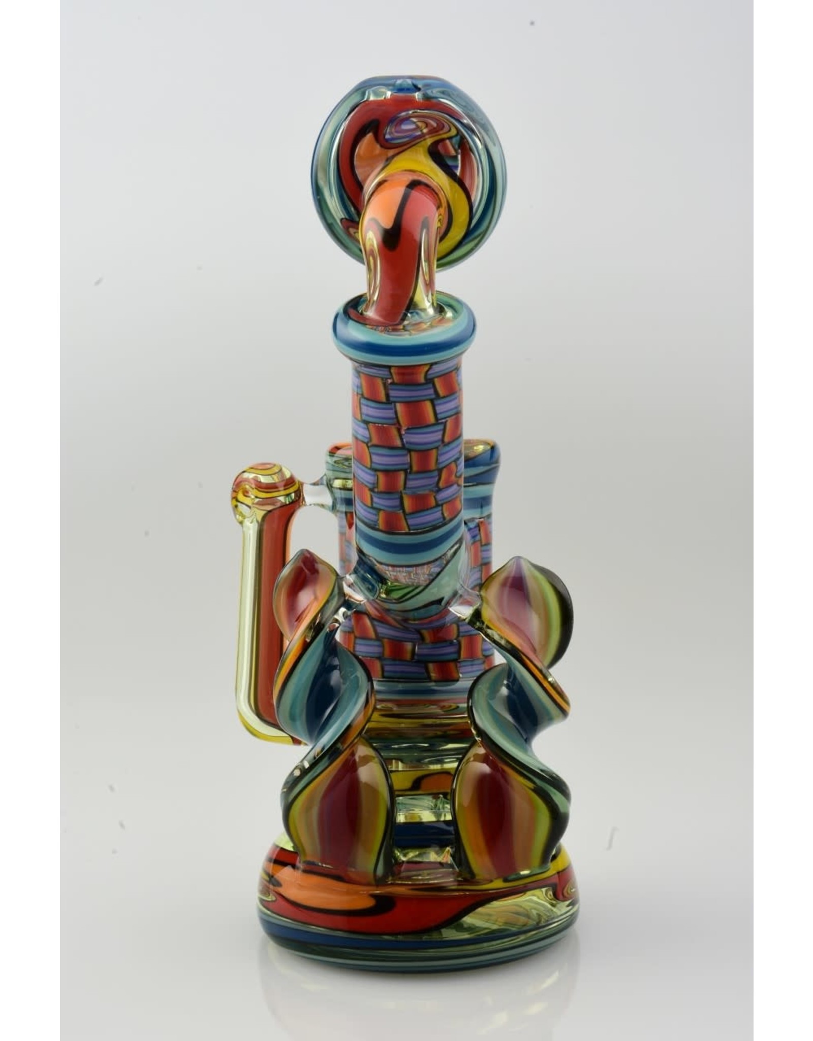 Jeff Green Jeff Green Bubbler With Flat Spiral Cane And Scuba Carb
