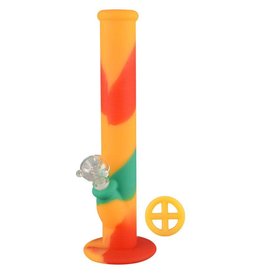 Silicone Water Pipes  14" 14mm Female Rasta
