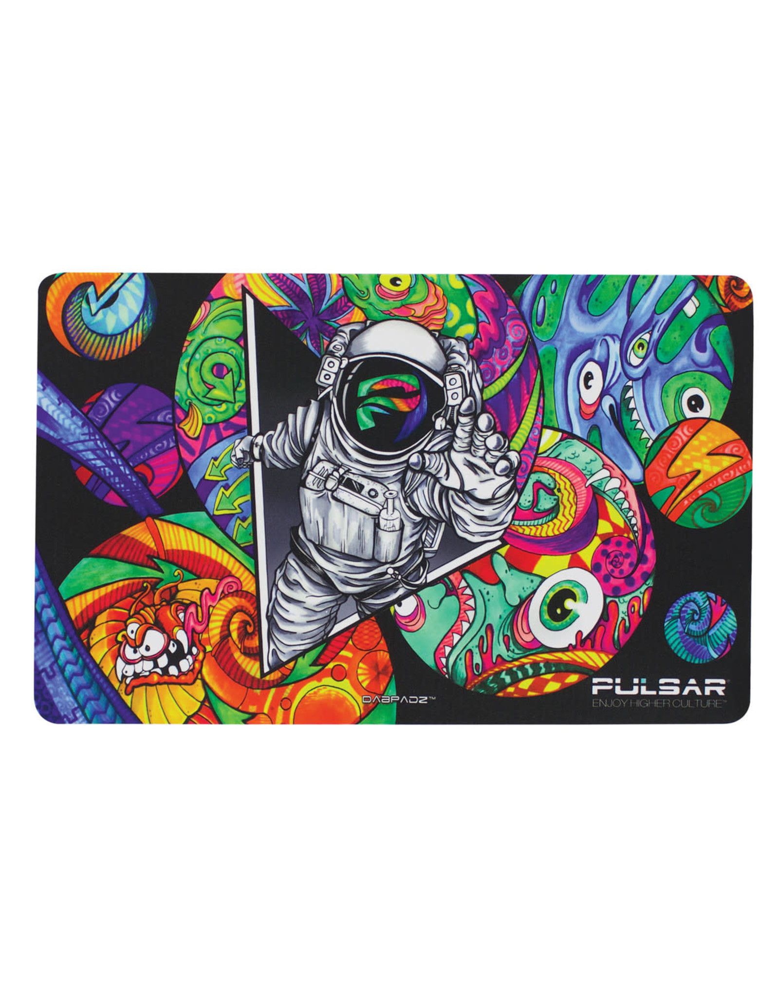 DabPadz Pulsar DabPadz Dab Mat - Psychedelic Spaceman | 16"x10"