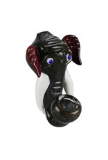 Elephant Head Fritted Hand Pipe Elephant Head Fritted Hand Pipe