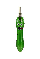 Pickle Rick Glass Vape Straw - 5.5"