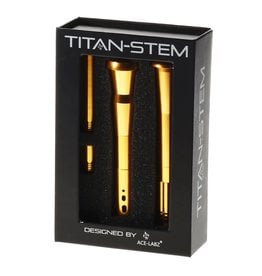 ace-labz Titan-Stem 3.0 Aluminum Metal Adjustable Length Downstem Gold
