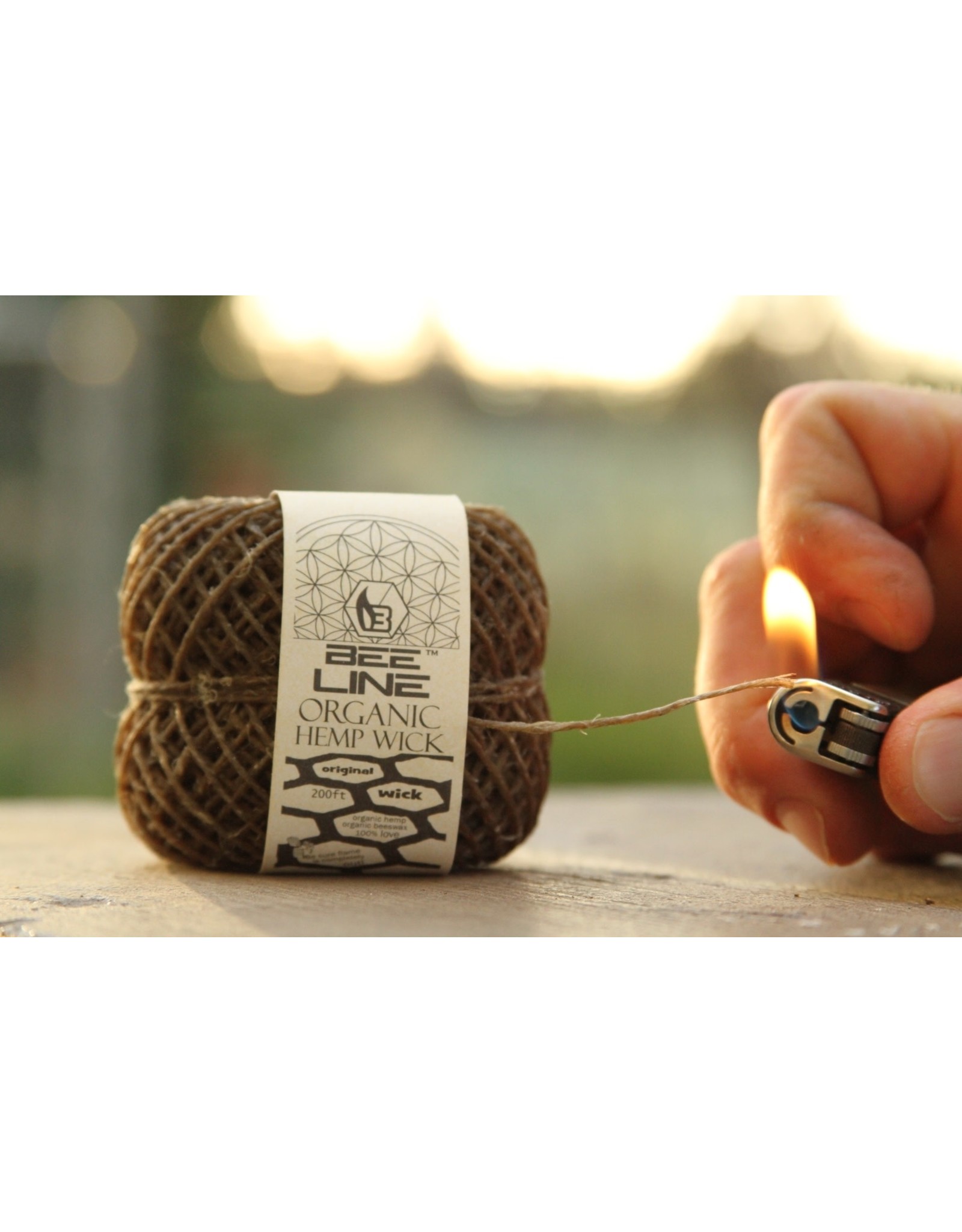bee line Bee line Original Hemp Wick Ball Thin Roll 200 Feet