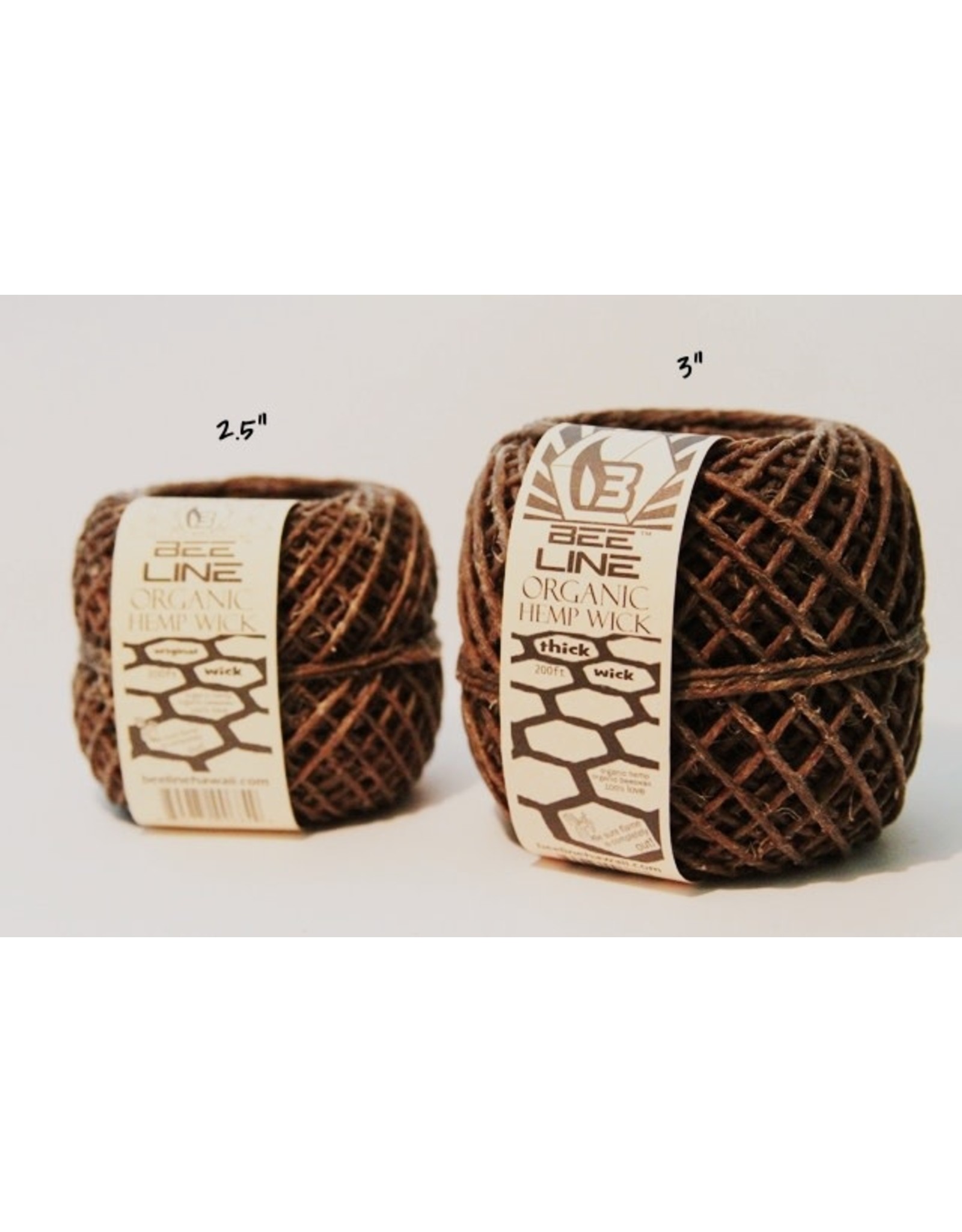 bee line Bee line Original Hemp Wick Ball Thin Roll 200 Feet