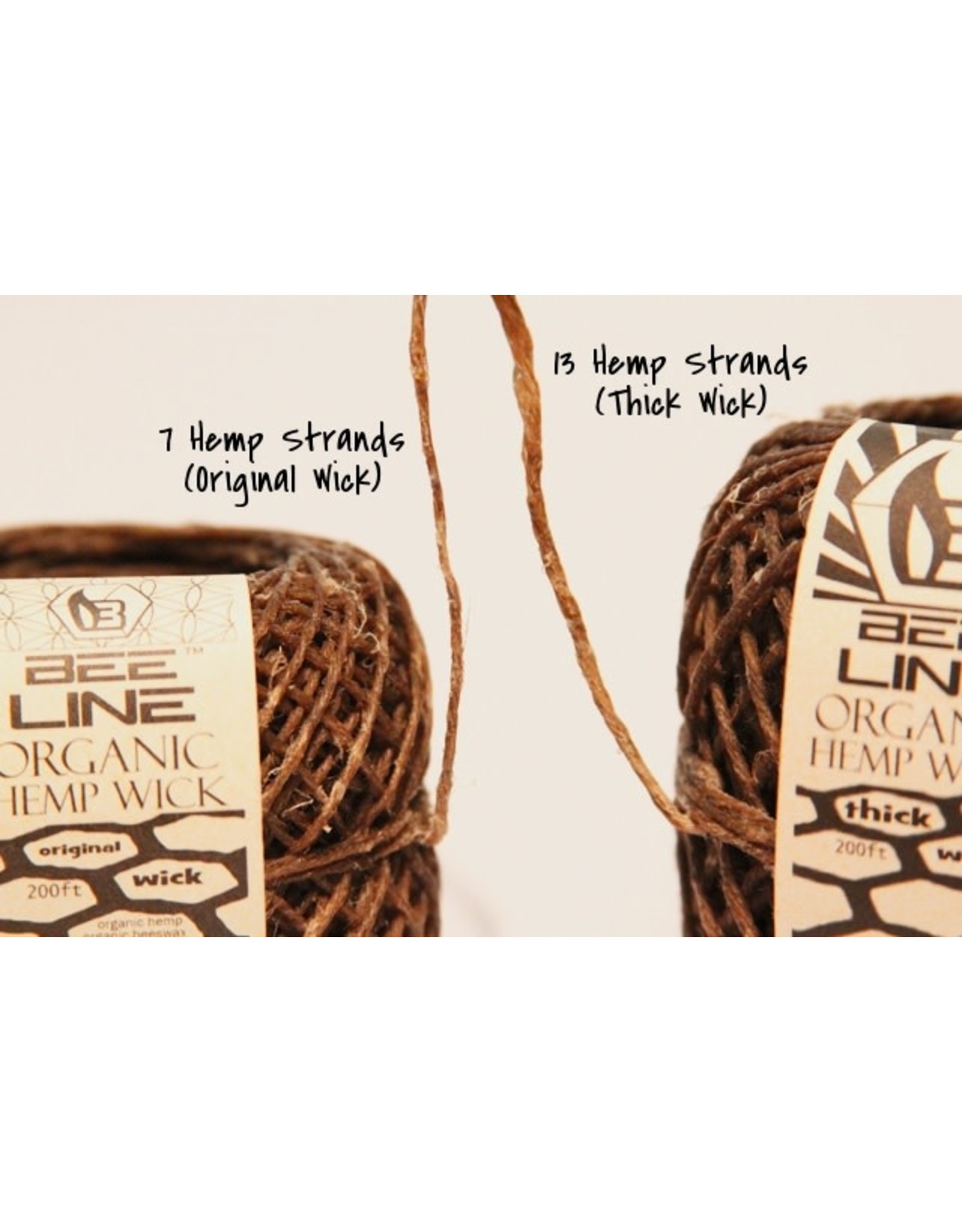 bee line Bee line Original Hemp Wick Ball Thin Roll 200 Feet