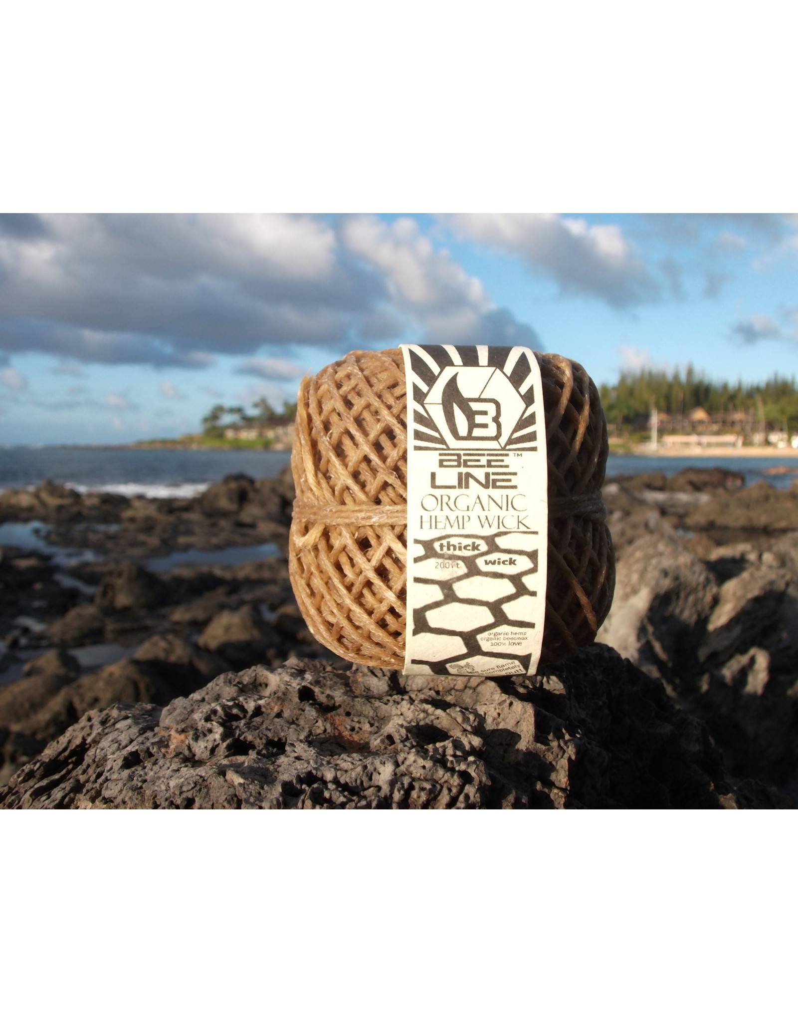 bee line Bee line Hemp Wick Ball Thick Roll 200 Feet